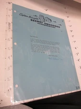 OVALTINE 1949 Captain Midnight radio show premium (1) letter WESTERN COMIC BOOK