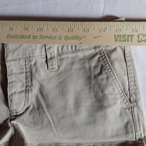 American Eagle Damenshorts Größe 4 hellbraun khaki Stretch Freizeit Arbeit 2 1/2" Schrittlänge - Bild 6 von 8