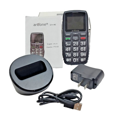 Artfone C1+ 4G Big Button Cell Phone SOS Seniors NIOB