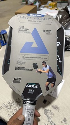 Joola Ben Johns  Hyperion CFS 16mm Carbon-Frame Pickleball Paddle Black New