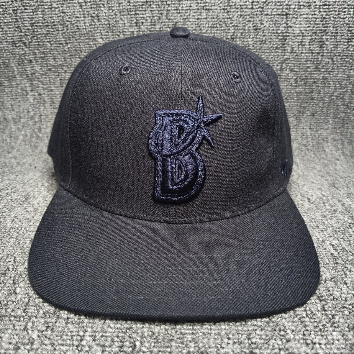 '47 Brand Tampa Bay Rays MLB Black Snapback Cap Old Logo Hat