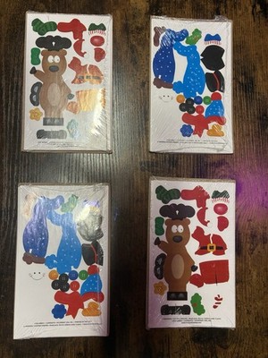 Vintage Current Catalog Christmas Sticker Packs Snowman Reindeer Sealed Teachers