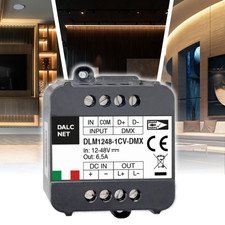 LED Dimmer Single Channel 12V 24V 48V DMX 0 10V Strip Light Controller