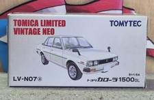 TOMICA LV-N07a TOYOTA COROLLA 1500GL 1/64 WHITE LIMITED VINTAGE NEO SERIES