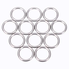 12 Pcs Metal O Rings 1 Inch Heavy Duty 304 Stainless Steel Welded O Ring Mult...