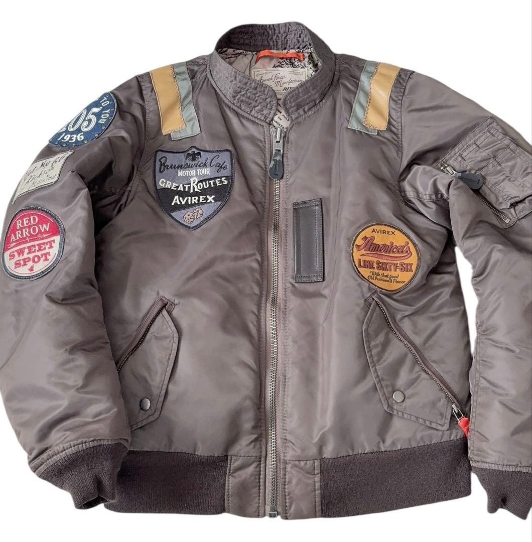 Avirex MA-1 Flight Jacket Patchwork Route 66 Cust… - image 16