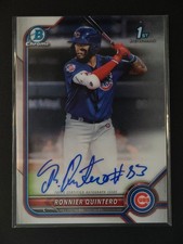 Ronnier Quintero 2022 Topps Bowman Chrome 1st Bowman Prospect Auto [3hk