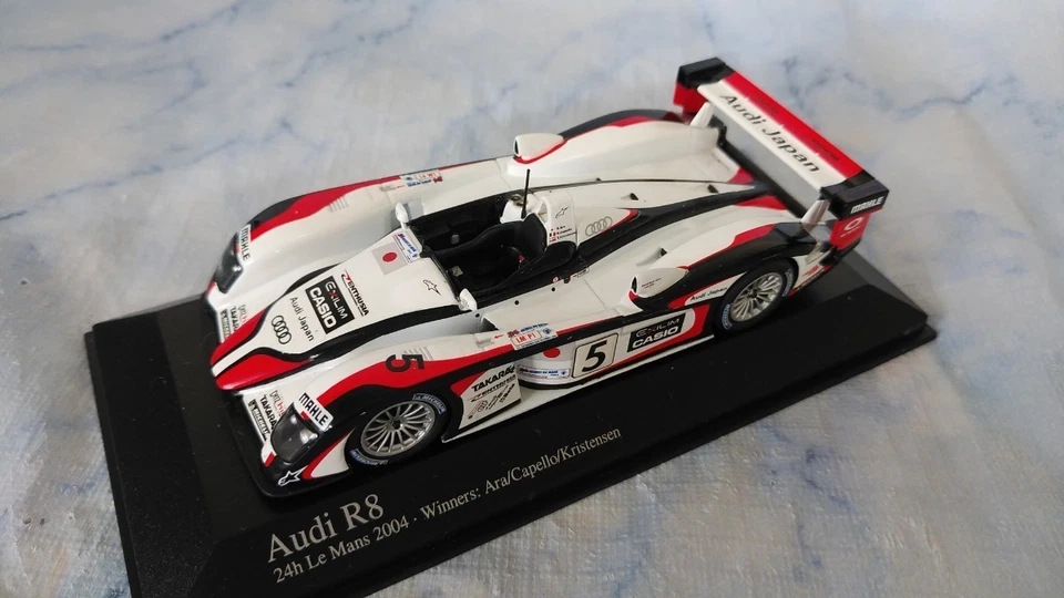 Minichamps 1/43 Audi R8 Le Mans 24h 2004 Racing Car Model Super Rare - Photo 4/4