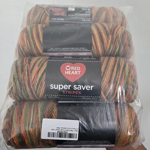 Red Heart Super Saver Yarn 4 Pack of 5oz Skeins Fall