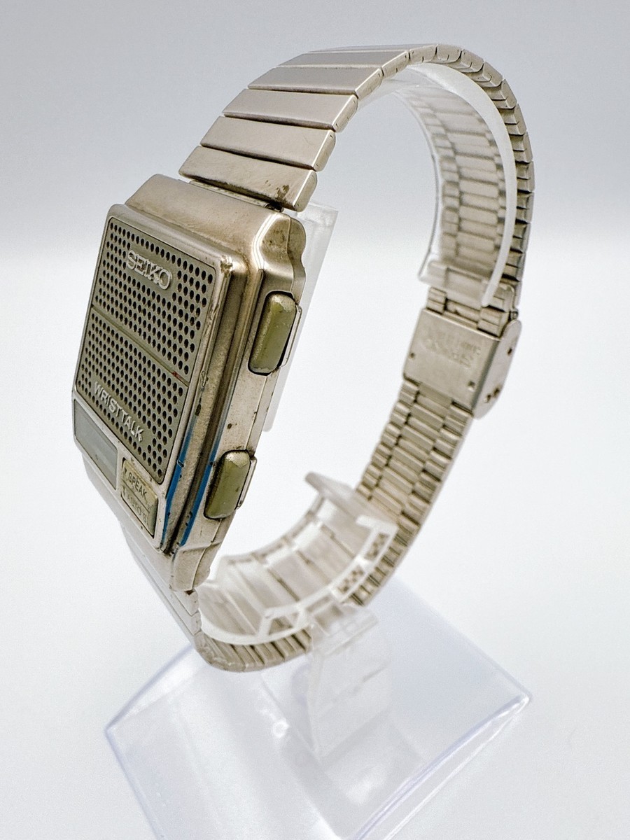 Seiko A964-4A0A WRISTTALK Digital Alarm Men's Watch Vintage Japan