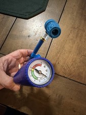 Car Ac Recharge Kit With Gauge Hose R-134a Refrigerant Compatible Reusable