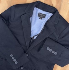 J Crew Crewcuts Thompson Blazer Jacket Boy's 4-5 Black Pockets 2 Front Button