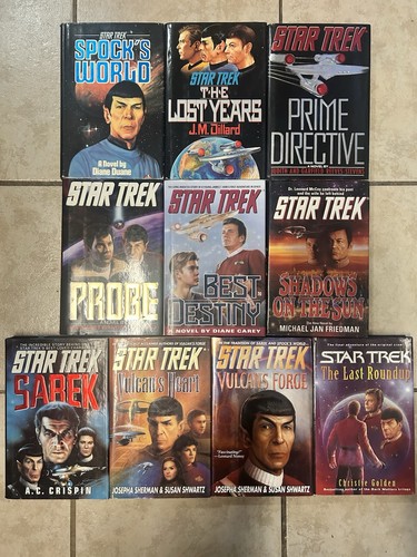 Lot Of 10 Star Trek The Original Series Hardcover Novels