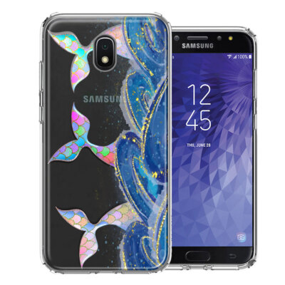 For Samsung Galaxy J3 2018/Prime Rainbow Mermaid Tails Scales Ocean Love  Case