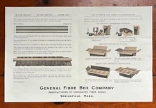 General Fiber Box Company Large Advertising Pamphlet Early 1900's
