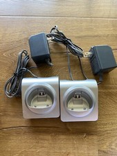 2x Panasonic PQLV30053ZAS Charging Base Cradle w/AC Power Adapter Tested Works