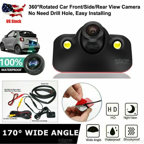 4.3" Rear View Mirror Monitor Anti-Glare 360 Backup Camera Night Vision Honda - Picture 9 of 13