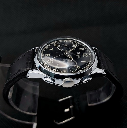 HEUER Military WW2 1945 Chronograph ref.347N Valjoux 22 pre carrera - Picture 6 of 12