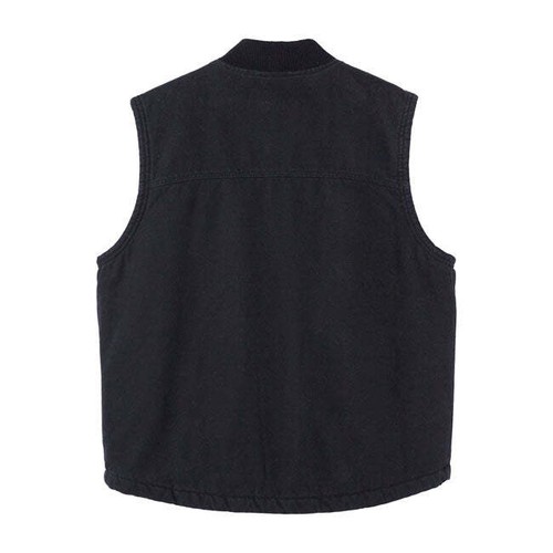 Chaleco Dickies Pato Lona Moto Moto Motocicleta Moto Lavado a Piedra Negro - Imagen 2 de 5