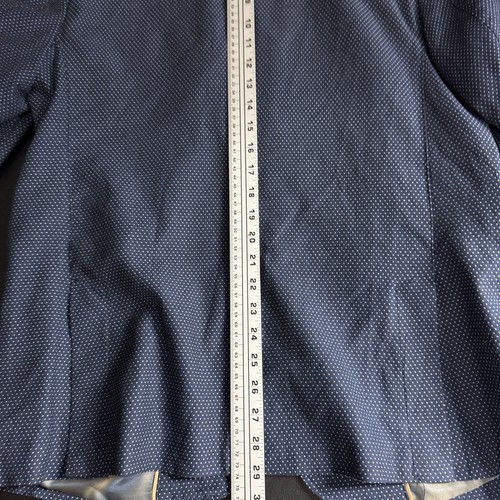 Joseph Abboud Blazer Sport Coat 40R Blue Cotton Polka Dot - Picture 8 of 10