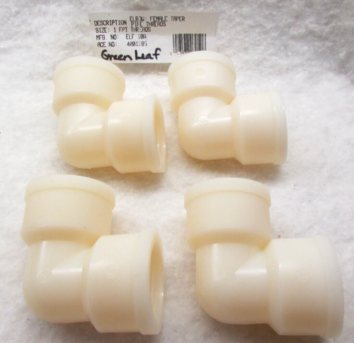 Elbow & Nipple Pipe Fittings 3/4", 1", Threaded Nylon FPT MPT Lot of 8 C85 - Picture 3 of 5