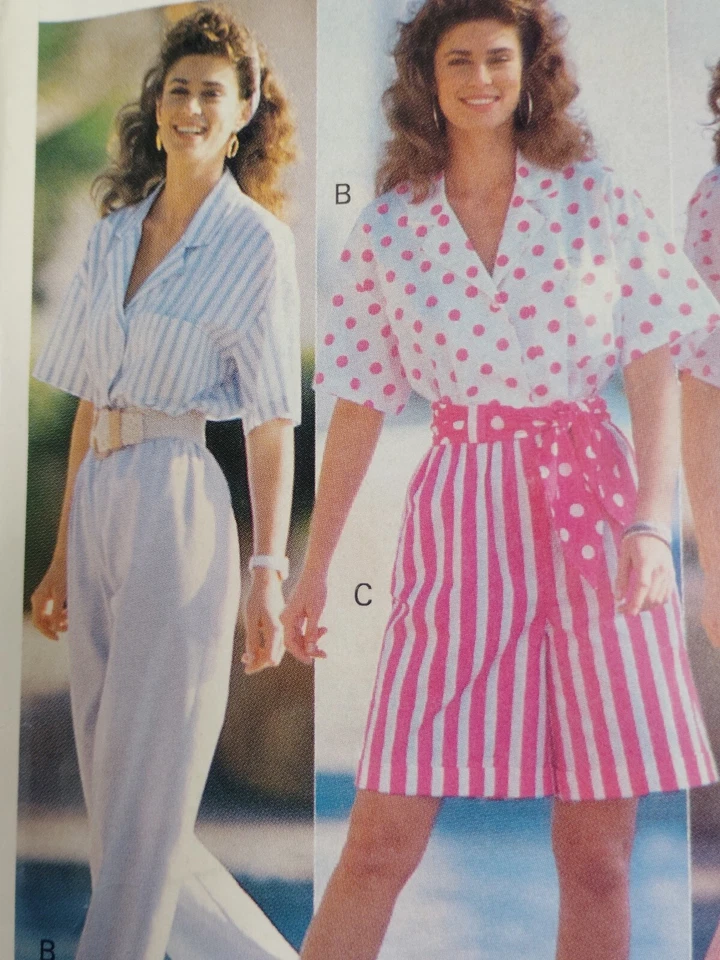 Top Shirt Shorts Capri Pants Sash 6 8 10 Butterick 4109 Sewing Pattern UC Easy - Image 3 of 4