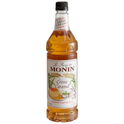 Monin Premium Creme Caramel Flavoring Syrup 1 Liter 544SYPFR192F