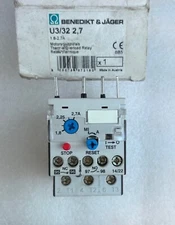 Benedikt Jager U3/32-4 Overload Relay 1.8 - 2.7 Amp