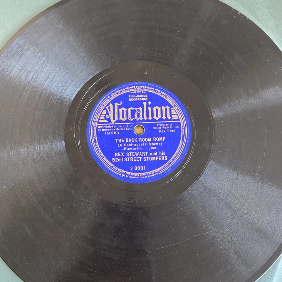1937 JAZZ Rex Stewart - Duke Ellington 78 rpm VOCALION 3831 THE BACKROOM ROMP V+ - Image 2 of 4