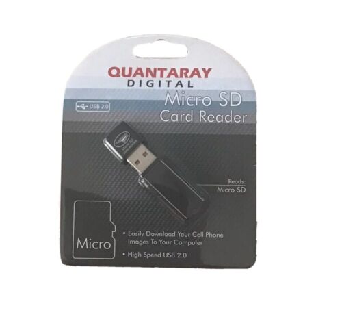 Quantaray Digital Micro SD Kartenleser High Speed USB 2.0 - Bild 1 von 2