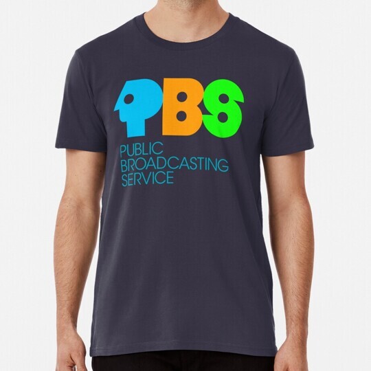 Retro Pbs Shirt 90's] Vintage TV Print T Shirt Size.xl 
