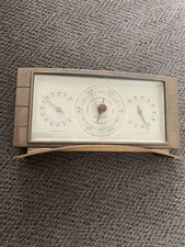Vintage Airguide Weather Station Barometer Art Deco
