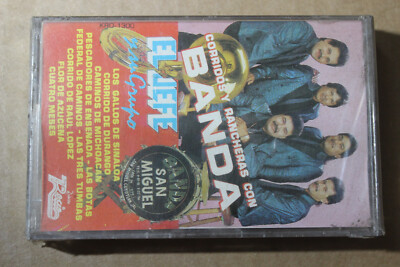 EL JEFE Y SU GRUPO CON LA BANDA SAN MIGUEL  CORRIDOS Y     ULTRA RARE NEW SEALED