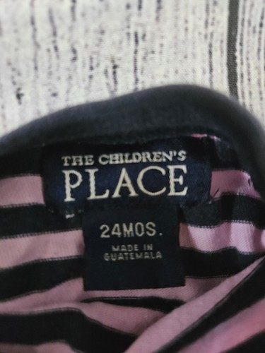 Girls Outfit - 2 Pc set, Striped Shirt, Denim Capri, Sz 24 Mos, Children's Place - Picture 12 of 18