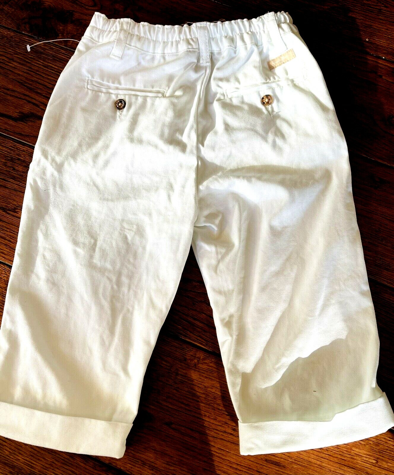 Baby Boy White Pants 612 Months Herringbone NEW eBay