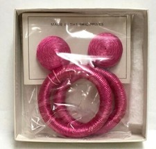 Fashionable Colorful Pierced Earrings Hoops 2" NIB sold separate pick your color