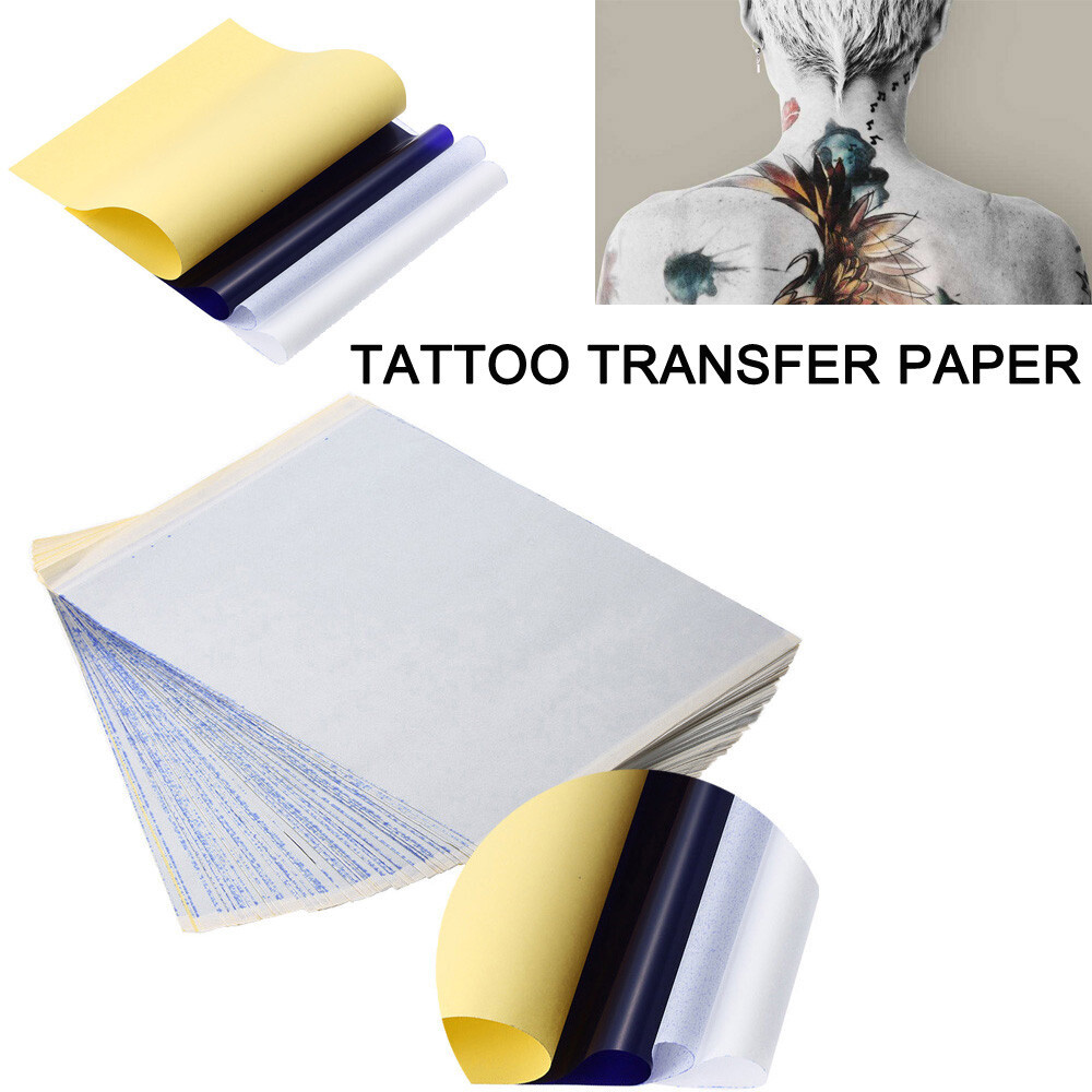 20/100Pcs Tattoo Stencil Transfer Paper Classic DIY Thermal Carbon Tracing  Sheet