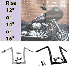 Rise 12" 14" 16" Pre-wired Handlebar 1.5" for Harley Road Glide 2008-2013 32mm
