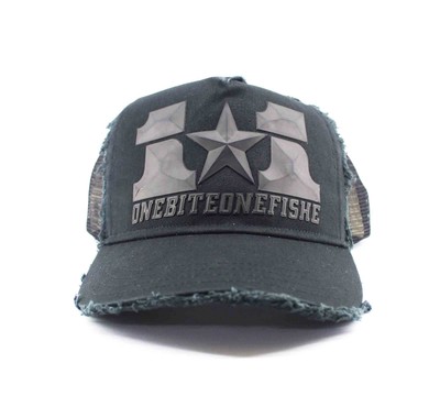One Bite One Fish OBOF Cap OBOF-21 Black (2042)