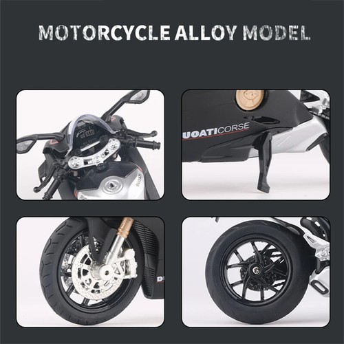 Ducati Panigale V4 Black 1:12 Alloy Model - Bild 5 von 8