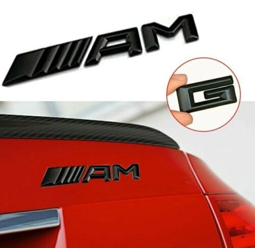 LOGO STEMMA EMBLEMA MERCEDES AMG CLASSE A B C E G S CLA GL GLA GLE BADGE NERO - Foto 2 di 4
