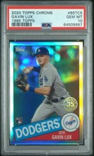 Gavin Lux 2020 RC Rookie Topps Chrome 1985 Topps Refractor - PSA 10 GEM MINT