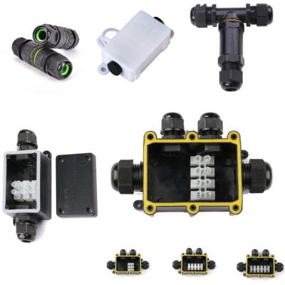 OUTDOOR ABZWEIGDOSE WASSERDICHT IP68 ELEKTRO KABEL STECKER CASE 2 3 4 FACH