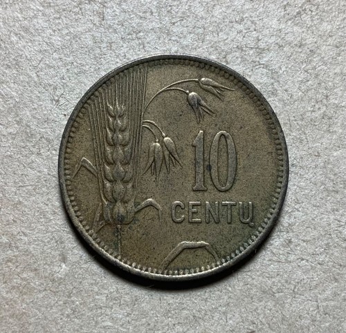 1925 Lithuania 10 Centu - Picture 2 of 2