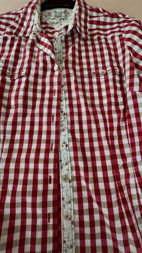 Spieth&Wensky Bluse Trachtenbluse, Gr. 46, rot-weiß kariert, - Bild 2 von 4
