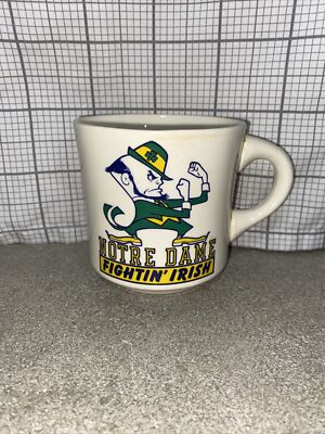 Notre Dame Fightin  Irish Vintage Mug vs Southern Cal 1977 victory Fighting