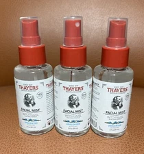 Lot of (3) THAYERS Facial Mist Witch Hazel Aloe Vera Formula Unscented 3oz Ea