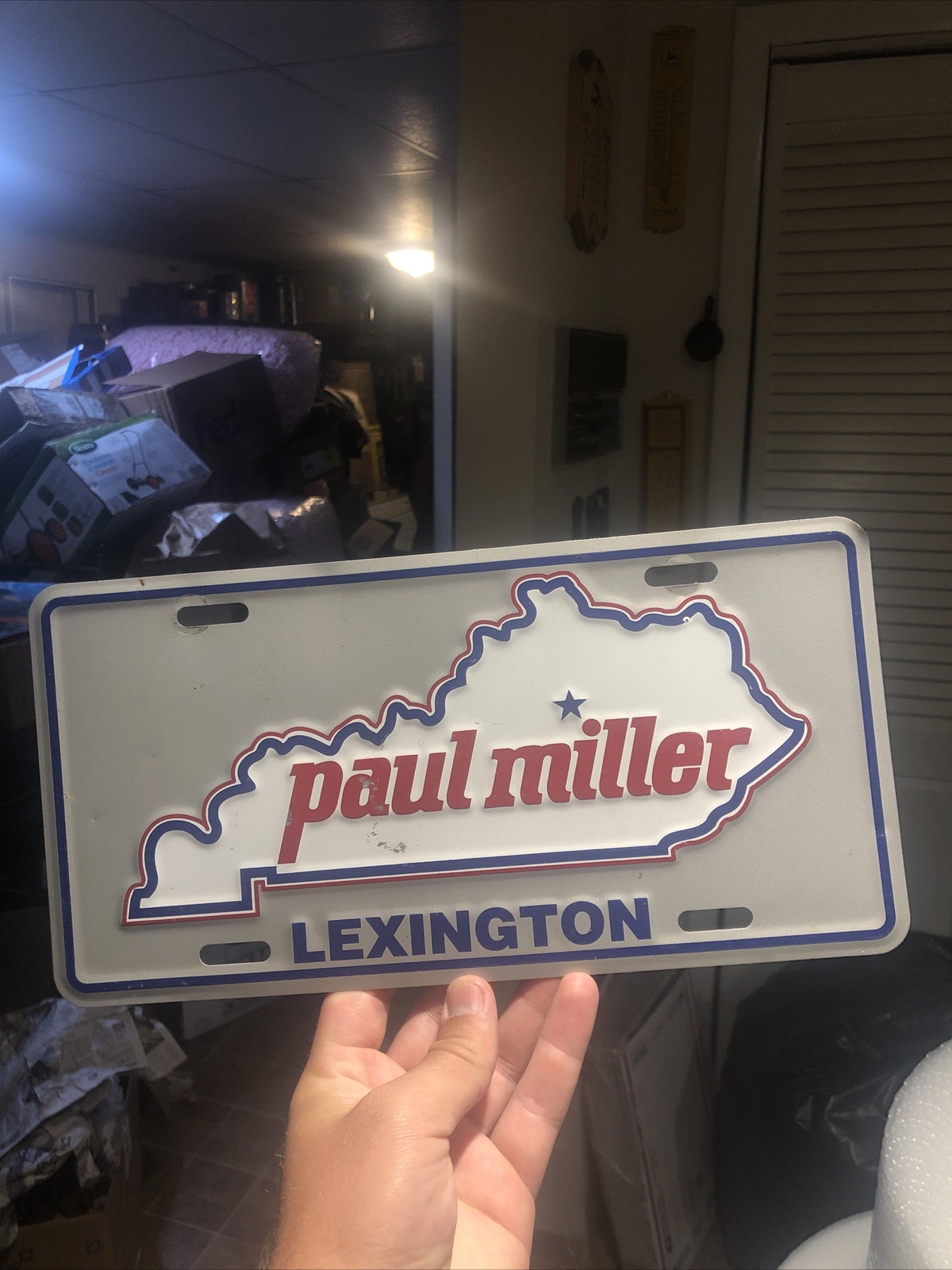 1980 Paul Miller Ford License Plate Lexington Kentucky License Plate