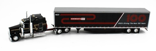 DCP 1:64 *KENWORTH 100th ANNIVERSARY* W900L 86" Studio Sleeper & 53' Van Trailer - Picture 4 of 9