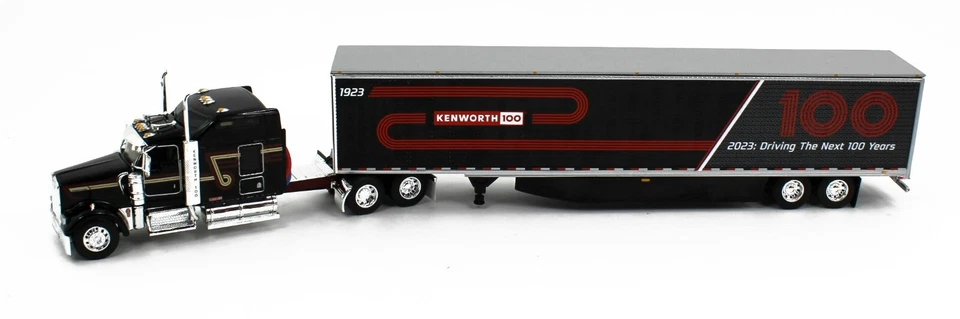 DCP 1:64 *KENWORTH 100th ANNIVERSARY* W900L 86" Studio Sleeper & 53' Van Trailer - Image 4 of 4
